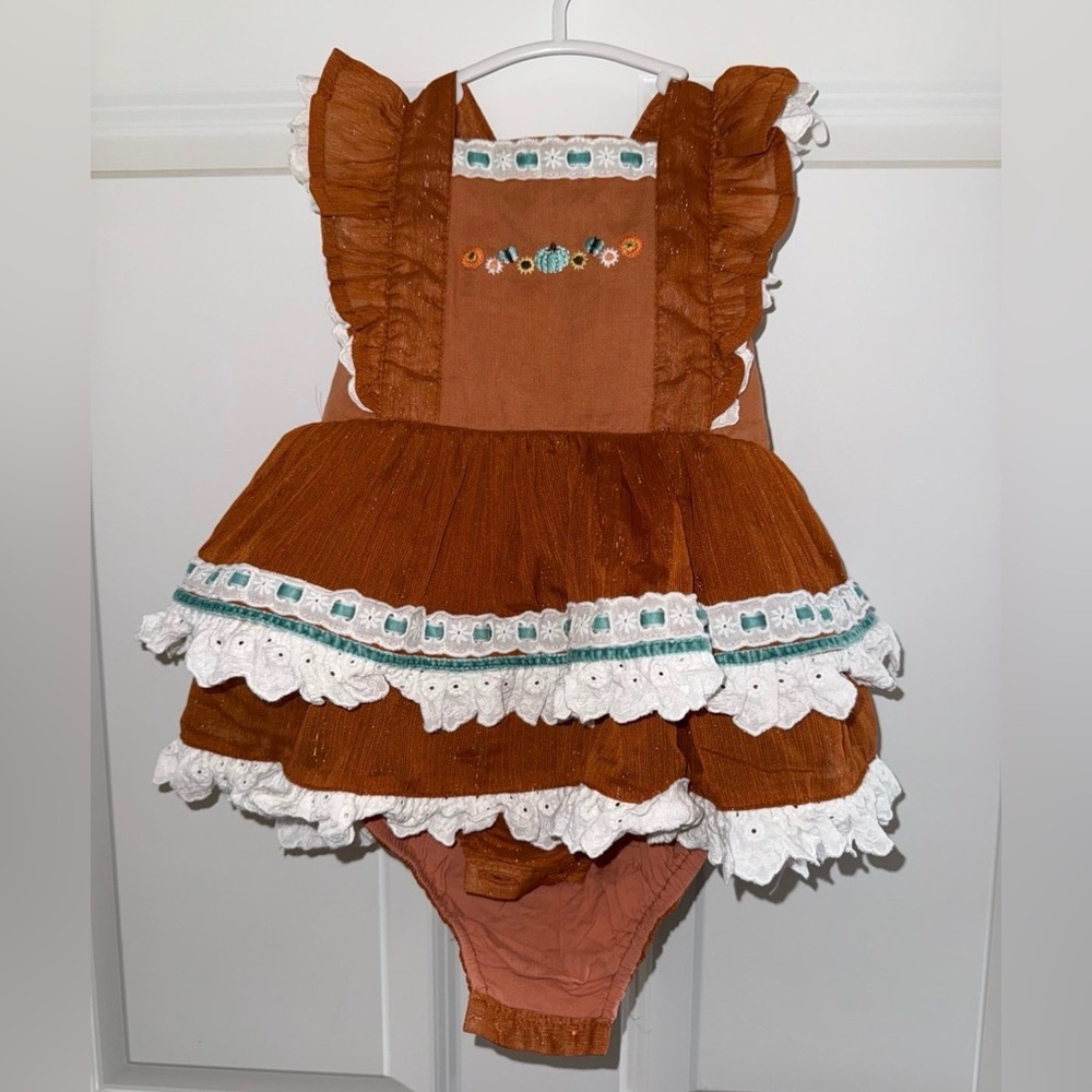 Always In Bloom pumpkin pinafore